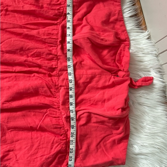 Universal Thread NWOT Women's 4x Coral Knotted Front Tiered Strapless Dress - Picture 3 of 8